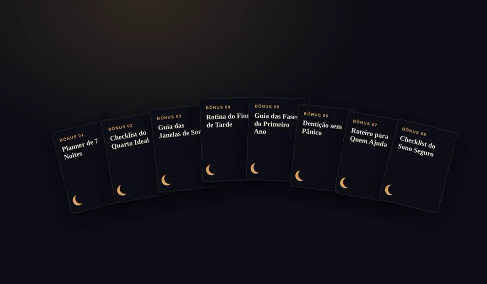 As capas dos 8 guias de bônus
